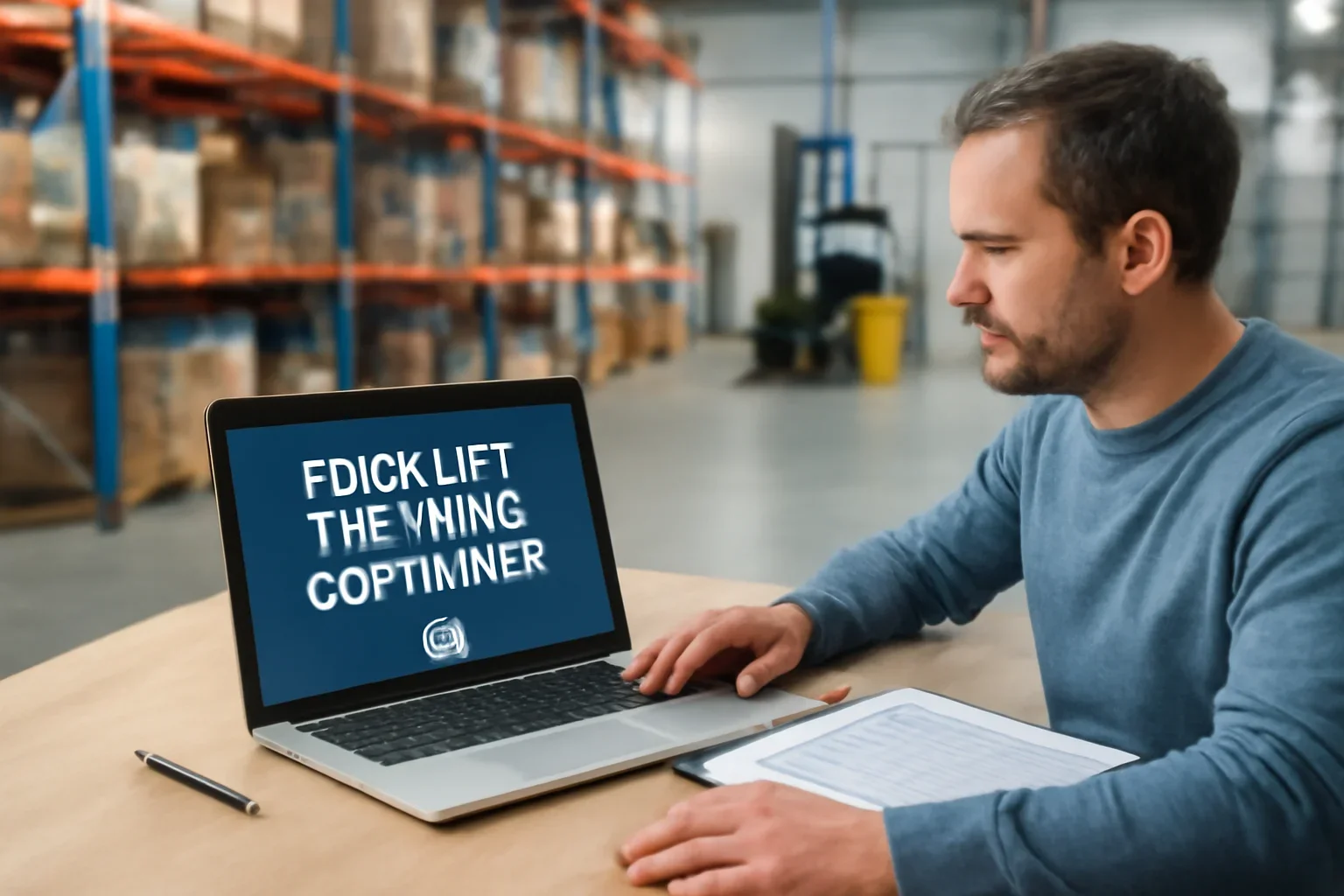Forklift Training Software vs Spreadsheets decision-making image for forklift training options