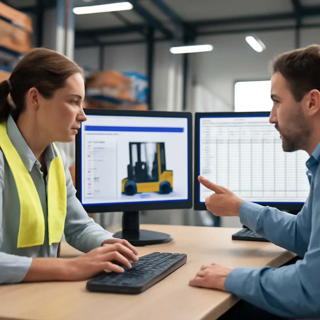 Forklift Training Software vs Spreadsheets side-by-side planning discussion for employer training choices