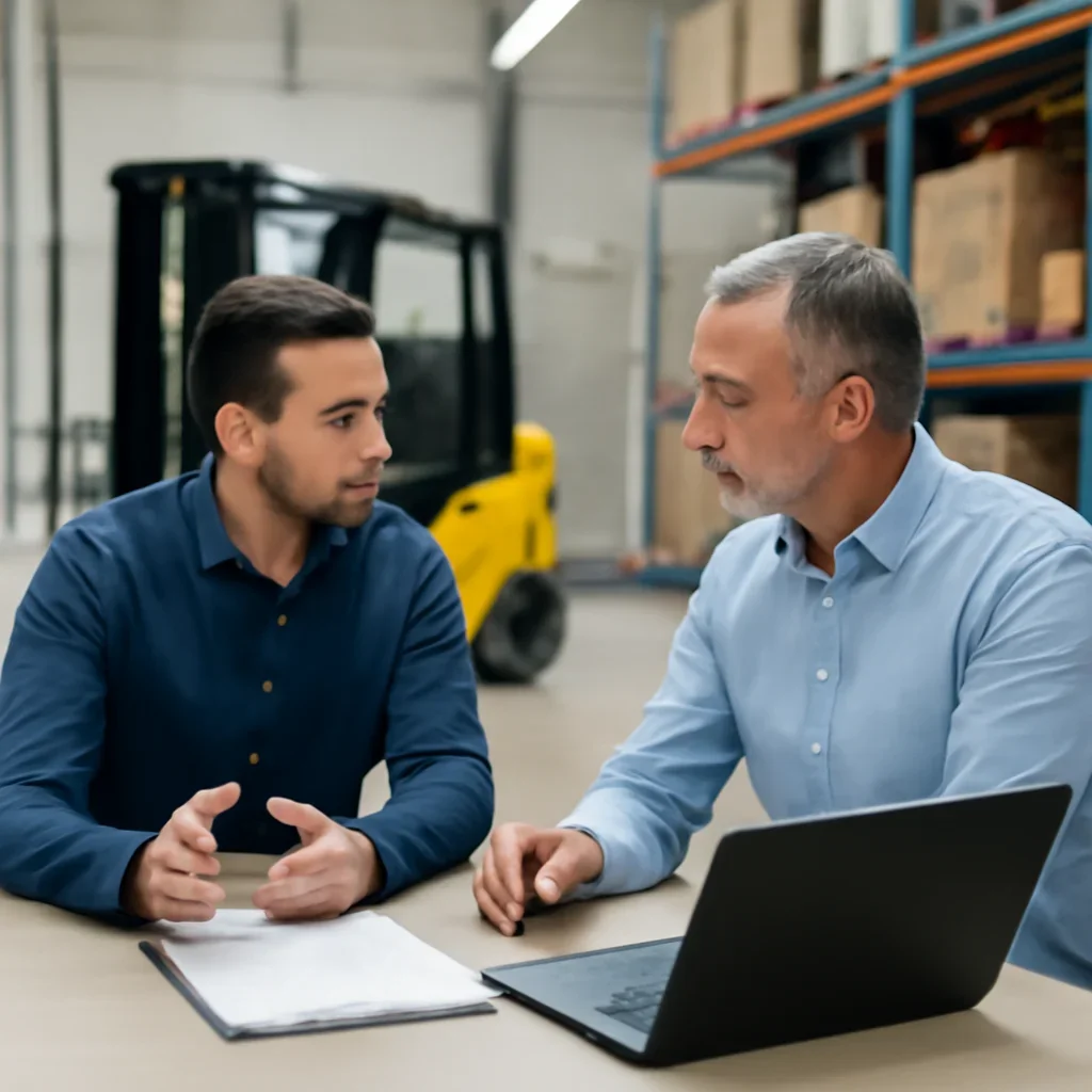 Online vs On-Site Forklift Training buyer conversation about forklift training rollout priorities