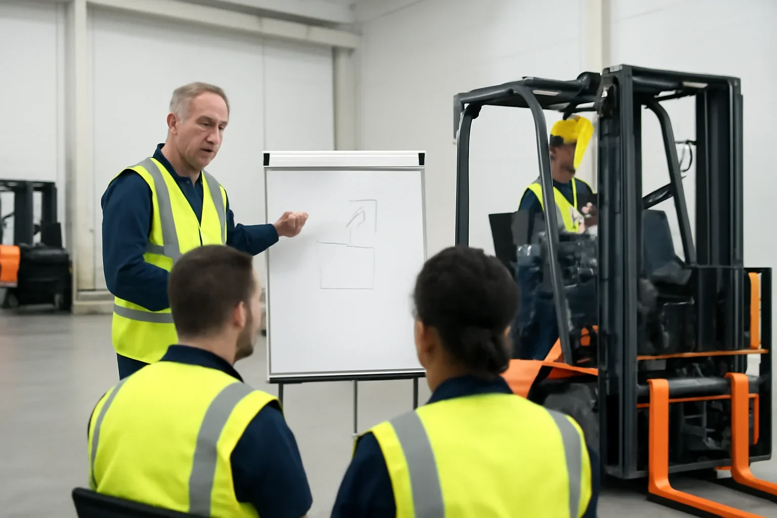 Train the Trainer vs Outsourced Training decision-making image for forklift training options