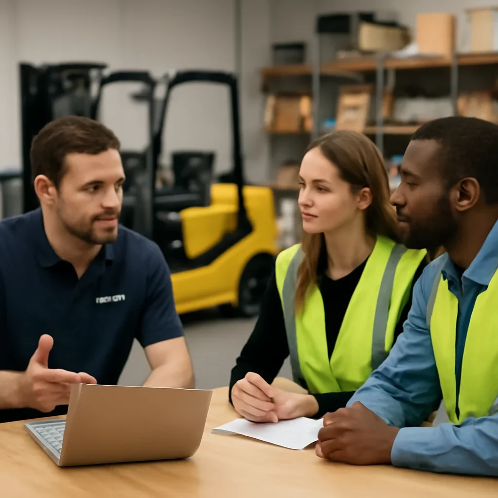 Employee Forklift Training consultation focused on forklift training rollout and support
