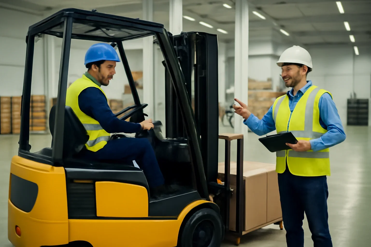Employee Forklift Training service image showing forklift training delivery for employers