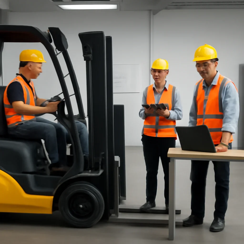 Employee Forklift Training workflow with records, assignments, and operator oversight