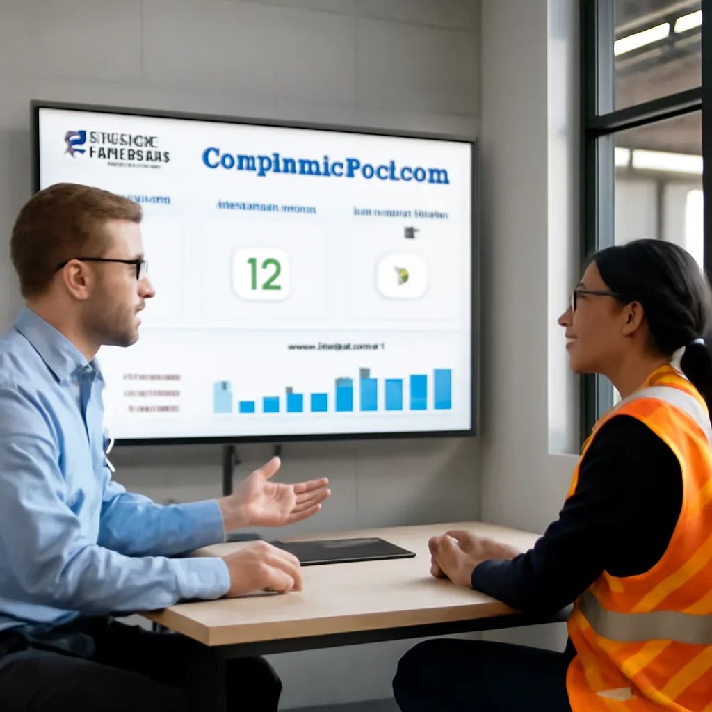 Compliance Dashboard software demo conversation for a forklift training program