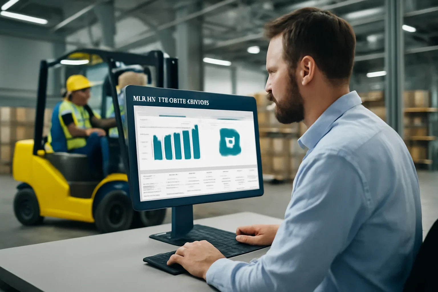 Reporting & Exports feature view with forklift training software and employer oversight