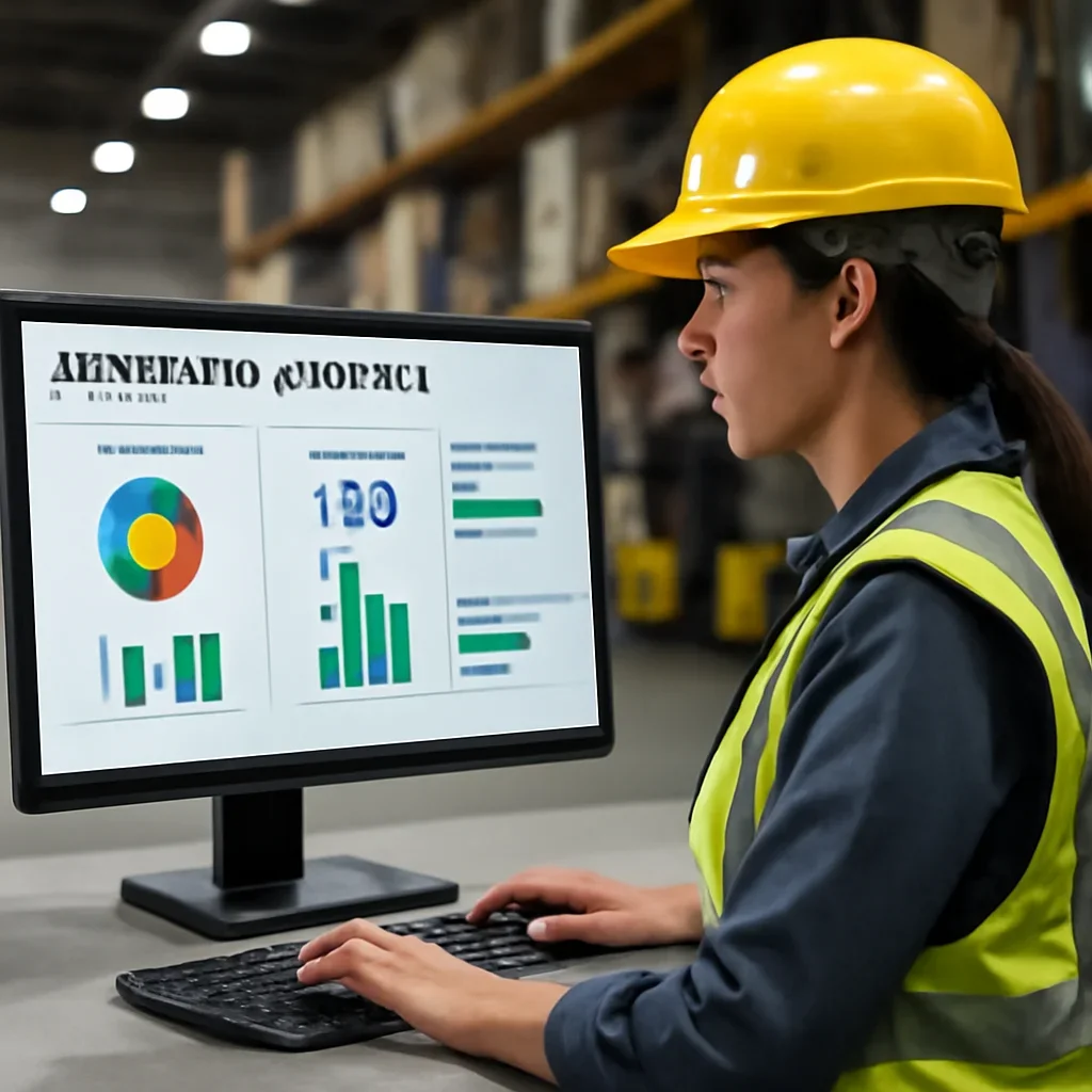 Reporting & Exports dashboard showing assignments, records, and training status