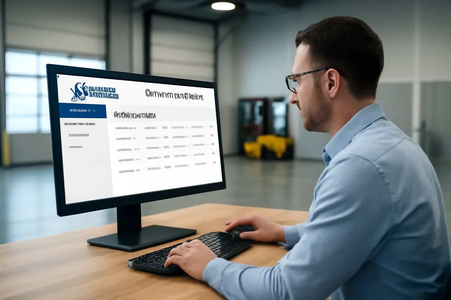 Training Record Management feature view with forklift training software and employer oversight