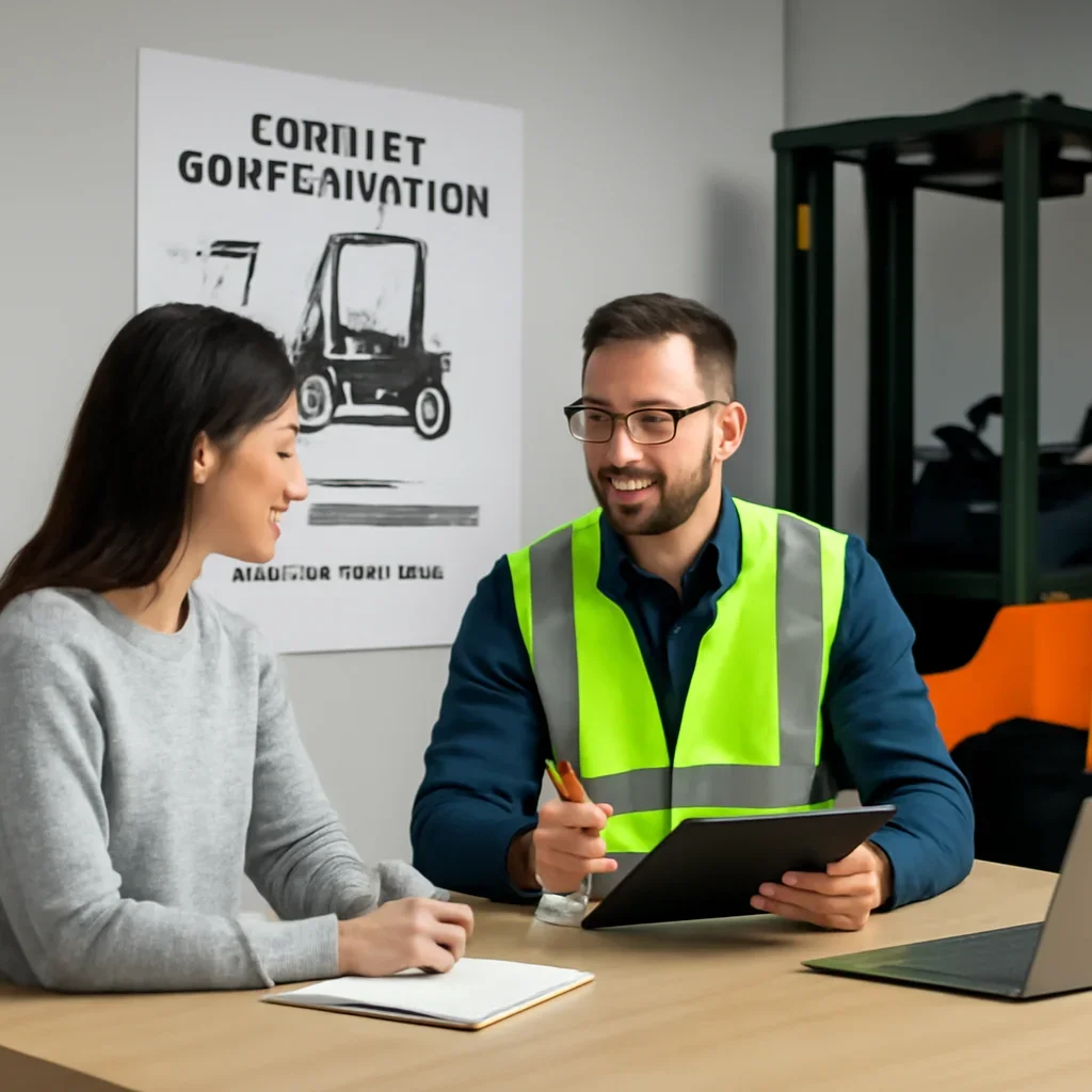 Forklift Certification consultation focused on forklift training rollout and support