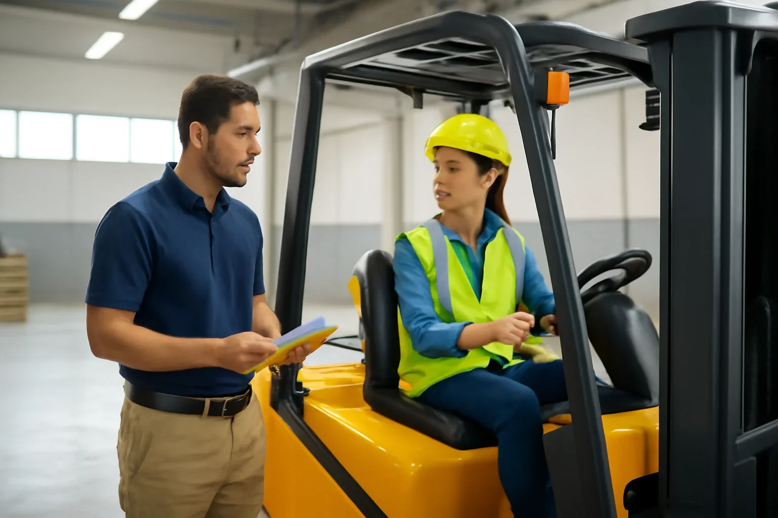 Forklift Certification service image showing forklift training delivery for employers