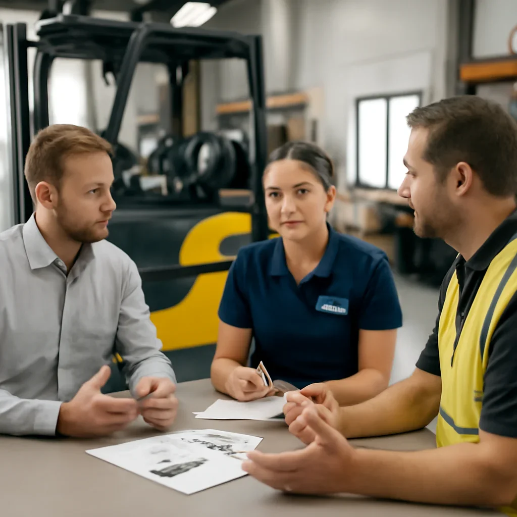 Forklift Classes consultation focused on forklift training rollout and support