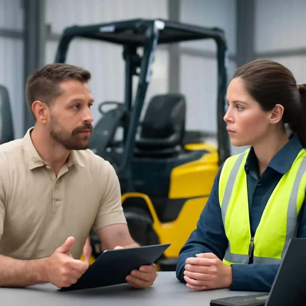 Forklift Training consultation focused on forklift training rollout and support