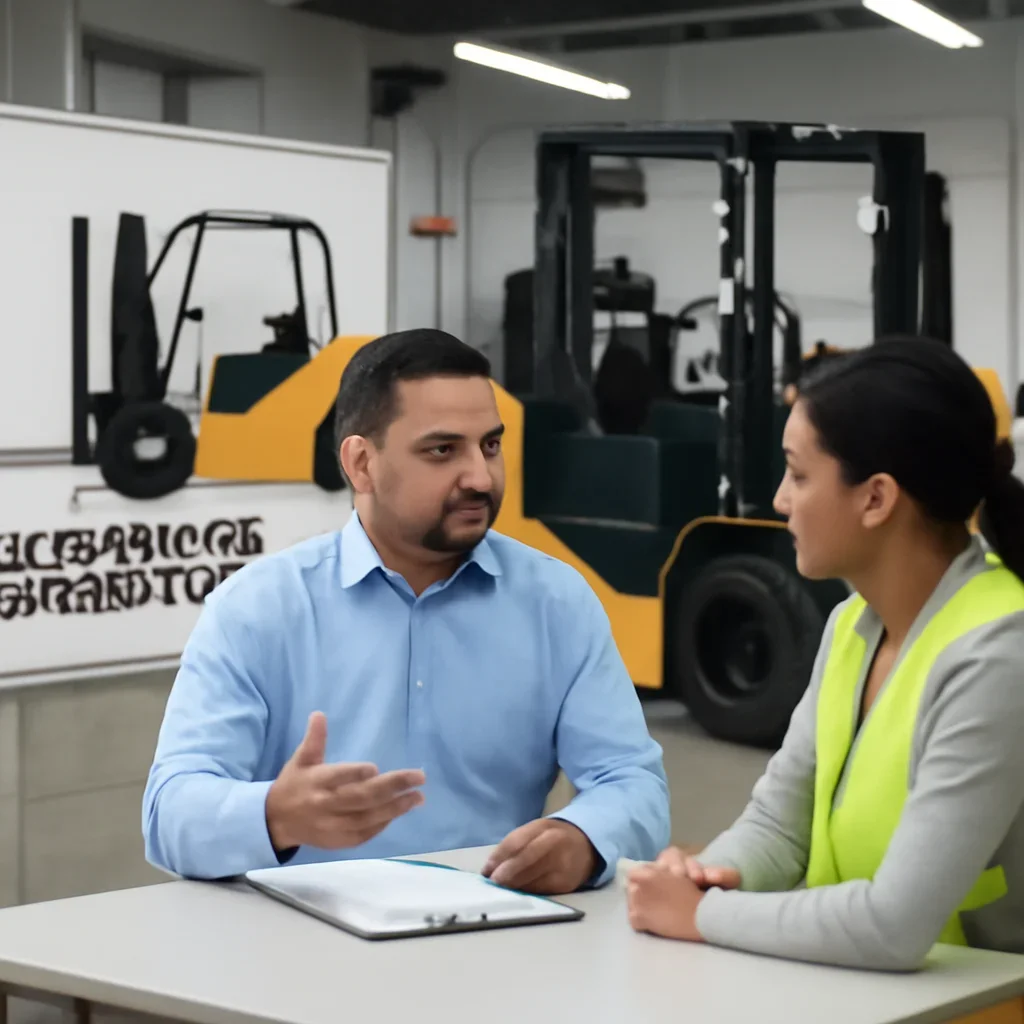 Spanish Forklift Training consultation focused on forklift training rollout and support