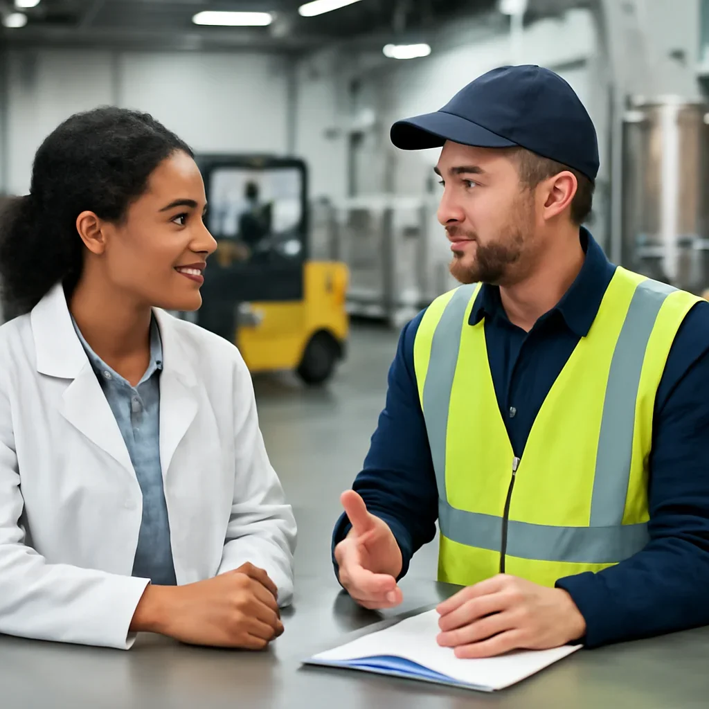 Food & Beverage planning conversation about forklift training and compliance