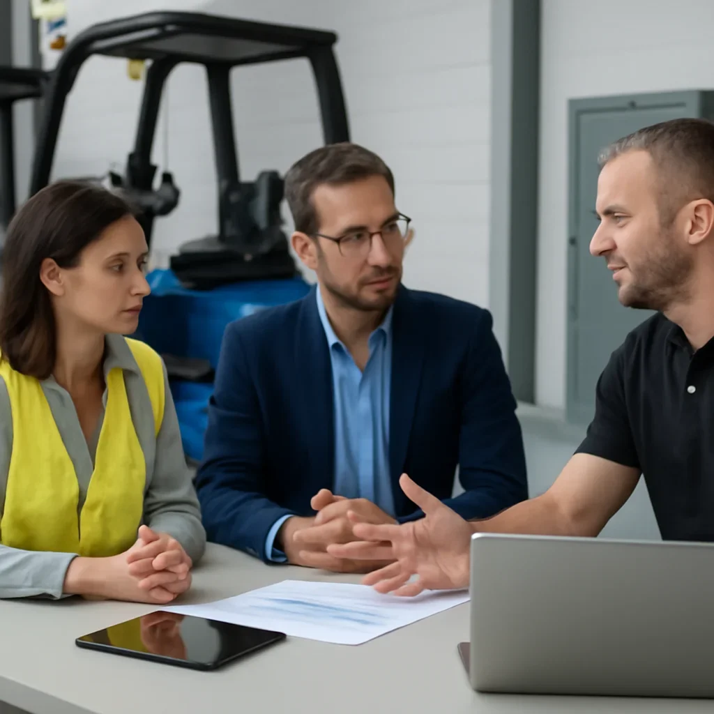 Integrations consultation meeting focused on forklift training rollout and compliance planning