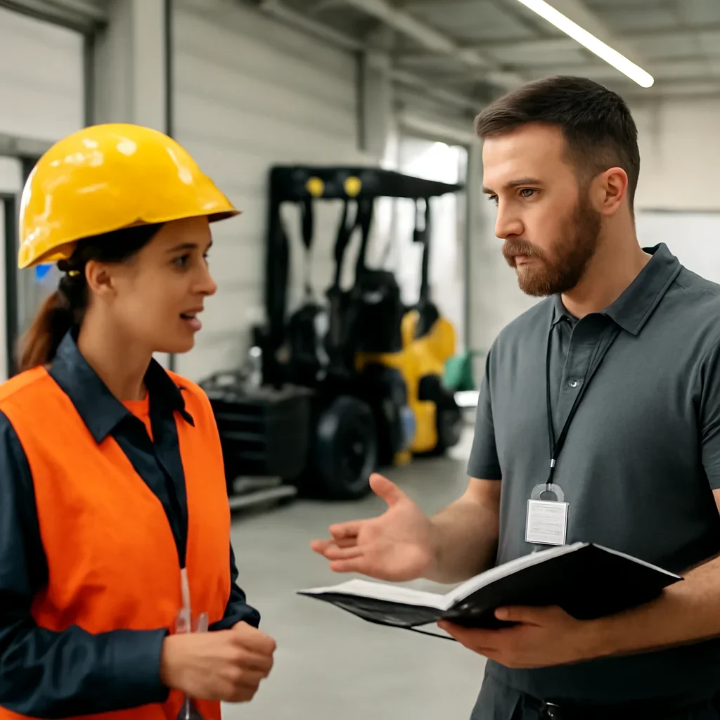 On-Site Forklift Training consultation focused on forklift training rollout and support
