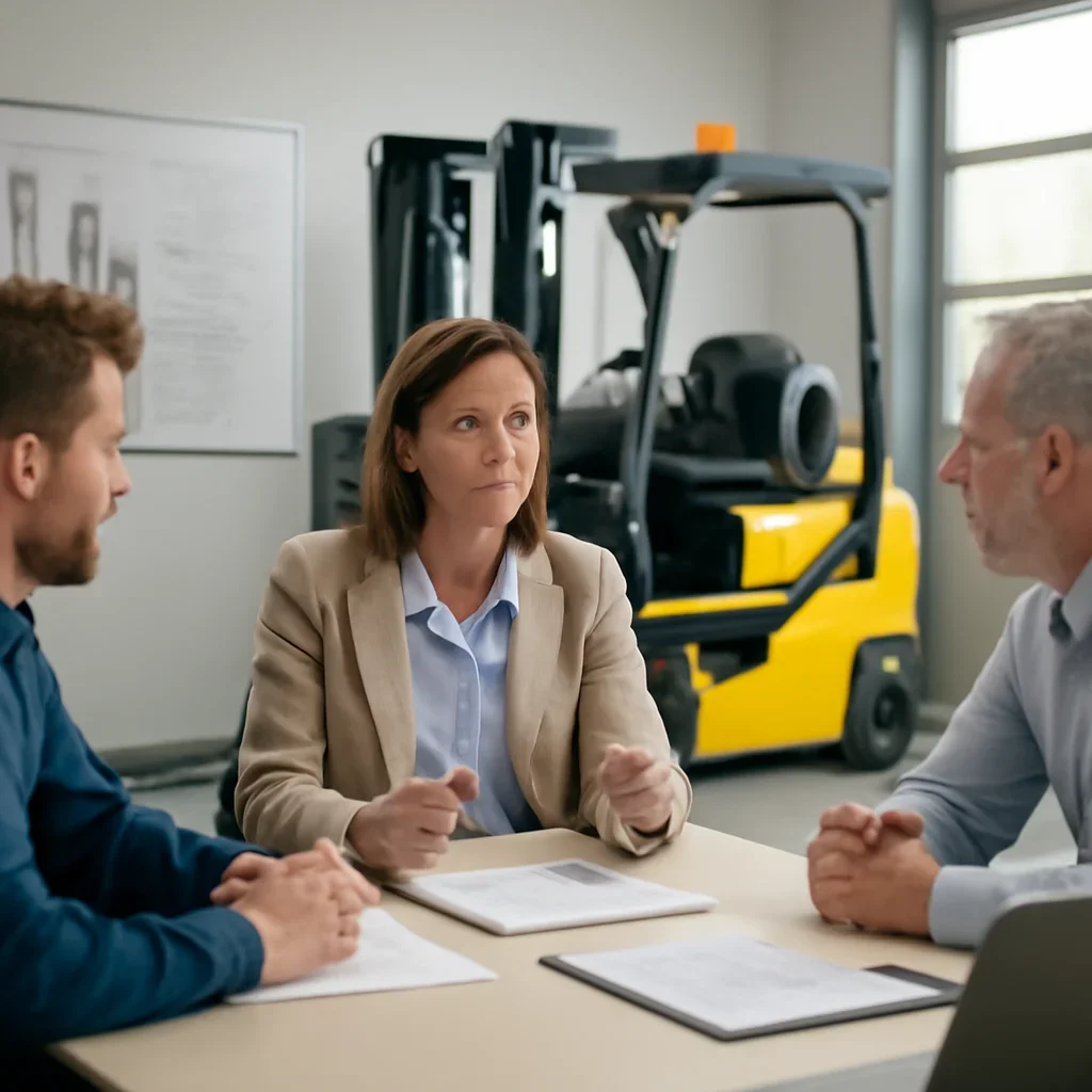 For Government Agencies planning session for improving forklift training operations