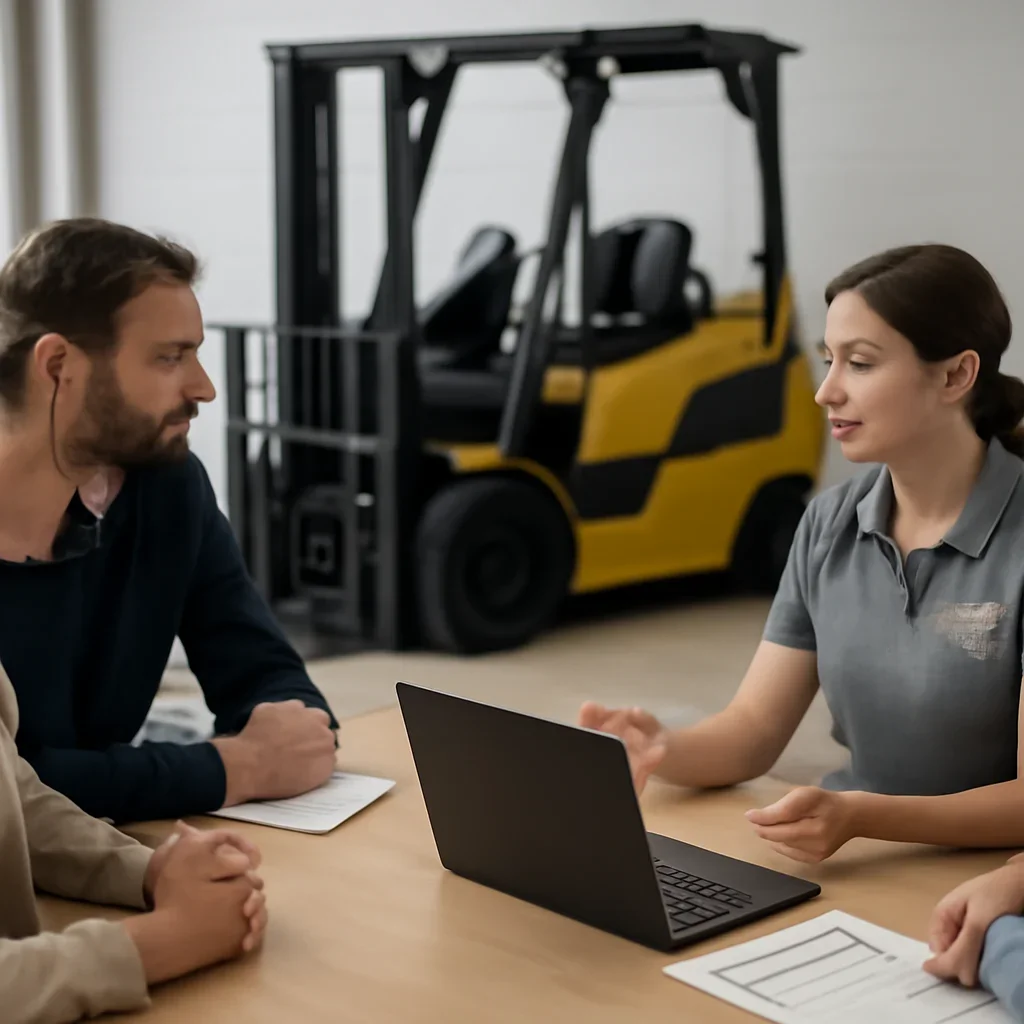 For Small Businesses planning session for improving forklift training operations