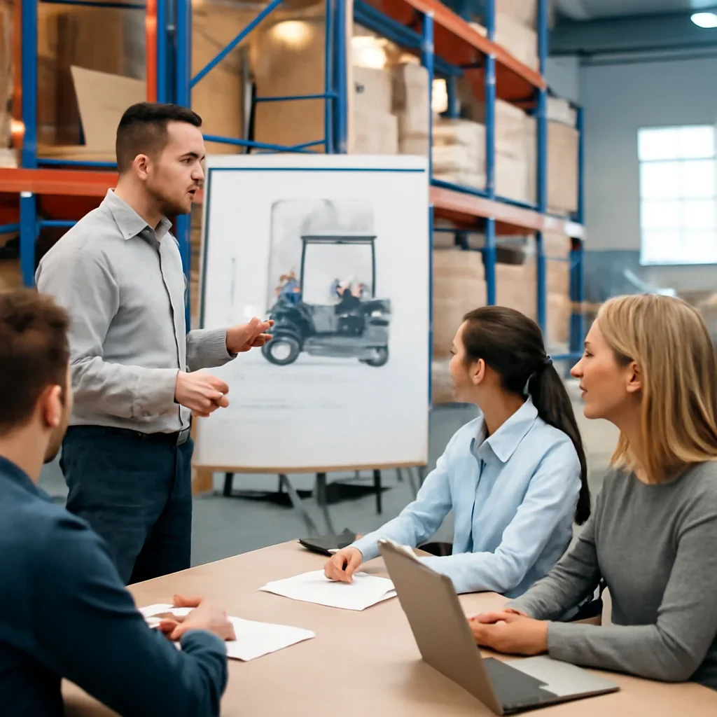 For Warehouse Operations planning session for improving forklift training operations