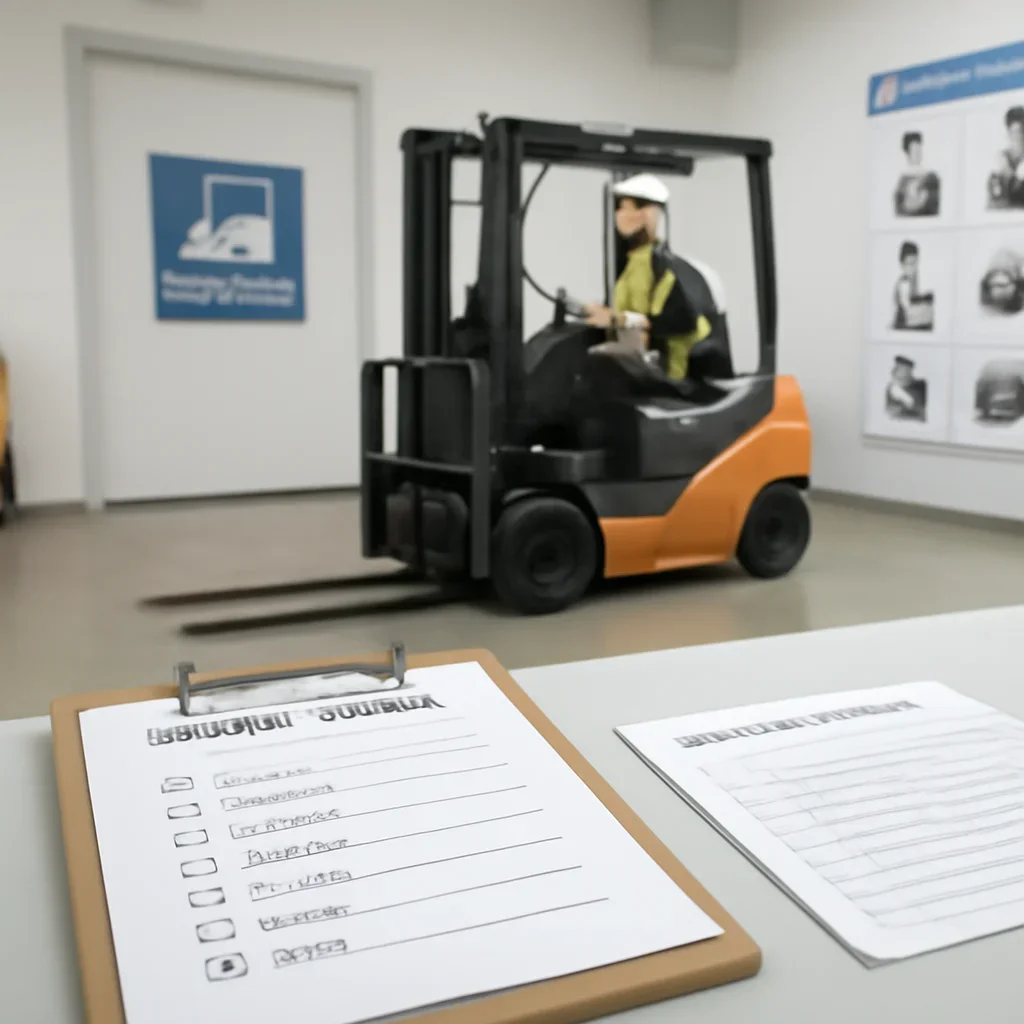 Forklift Classes Guide checklist and training record workflow for employers