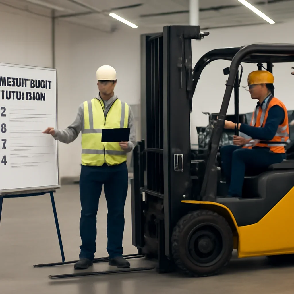 Forklift Training Cost Guide checklist and training record workflow for employers