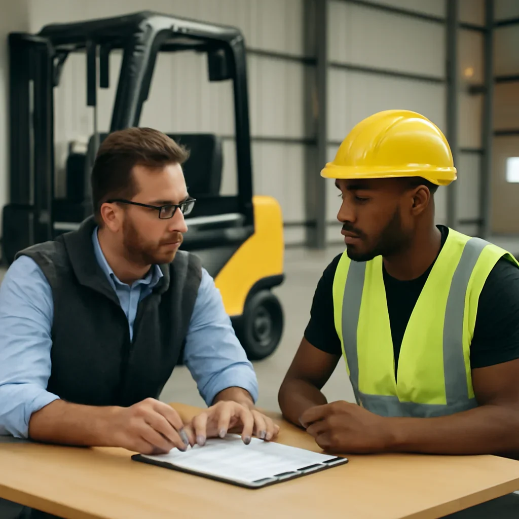 Temporary Worker Forklift Training consultation focused on forklift training rollout and support