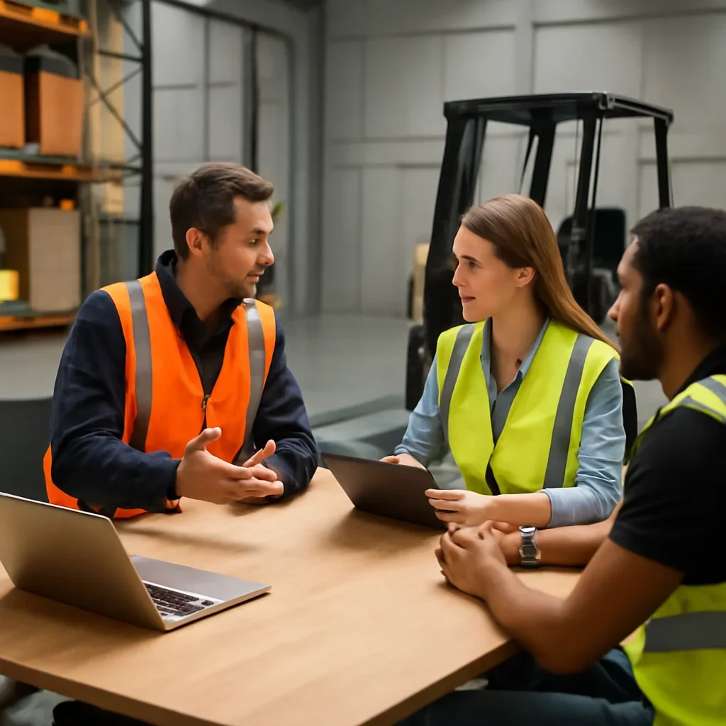 Warehouse Forklift Training consultation focused on forklift training rollout and support